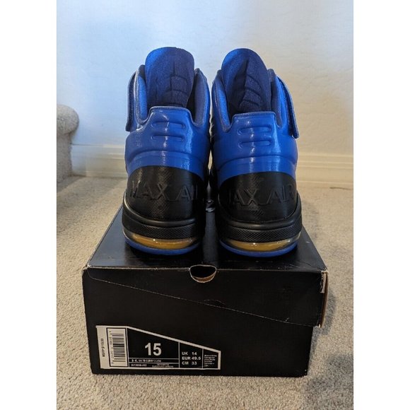 Nike Air Max Fly By David Lee PE Sample Warriors Sz 15 429545-170 GSW Blue Yello